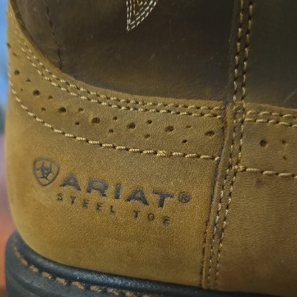 Ariat Men's Tan and Brown Western Boots - Picture 2 of 8